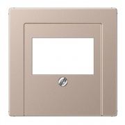 Накладка для USB зарядки и акустических розеток Jung A Шампань