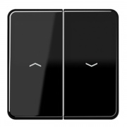 Клавиша 2-ая для жалюзийного выключателя/кнопок Jung CD Черный