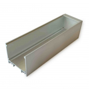 08-23-01 Профиль алюминиевый для светодиодной ленты, анод., П-образный , универсальный, серебро, 35х32мм, 2м, шир. ленты до 25мм, без упаковки (без рассеивателя, без заглушек).