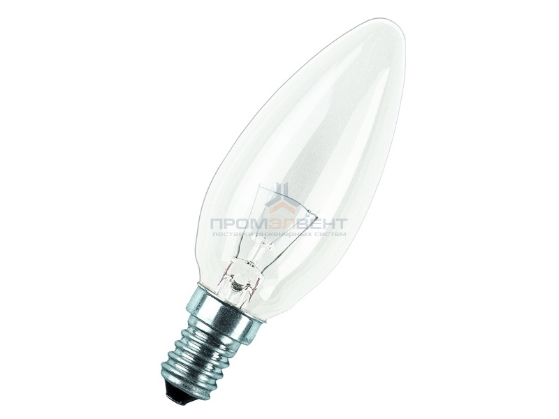 Лампа накаливания свеча Osram CLASSIC B CL 15W E14 прозрачная