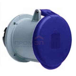 Розетка встраиваемая прямая ABB 263 RU6 IP44 63A 2P+E