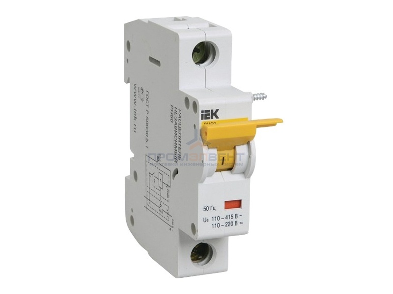 Расцепитель независимого РН60 на DIN-рейку ИЭК