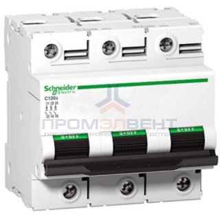 Автоматический выключатель Schneider Electric Acti 9 C120N 3П 100A C 10кА (автомат)