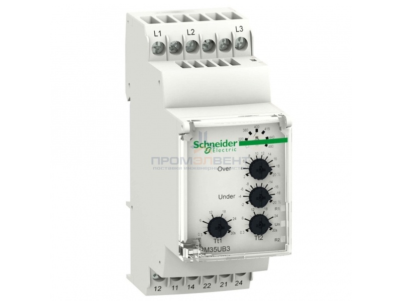 Реле контроля напряжения ФАЗА-ФАЗА 2СО Schneider Electric