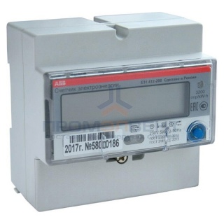 Электросчетчик ABB E31 412-200  5-80А 1-фазный, 4-тарифный, класс точности 1, RS-485